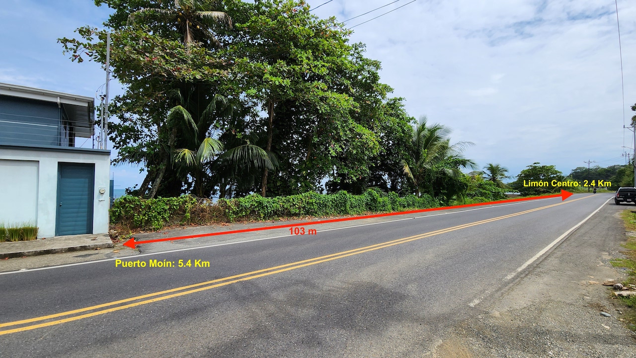 Lote 5,596 m2 en Limón centro frente al mar para desarrollo: Hotelero o Apartamentos en Limón, Limón miniatura 3
